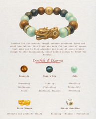 Twin Radiance Pixiu Bracelet, side view