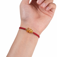 Pre order only: Baby Pixiu Dragon Red String Bracelet with golden buckle (ready in April)