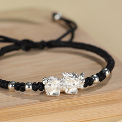 Pixiu Dragon Adjustable Red String Bracelet