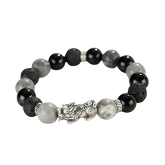 Shadow Shield | Pixiu Dragon Obsidian Bracelet