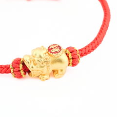 Baby Pixiu Dragon Adjustable Red String Bracelet