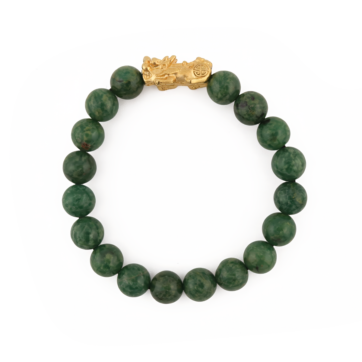 Renewal Charm | Pixiu Dragon African Jade Bracelet