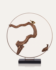 Bird and Fish Ring Sculpture hero