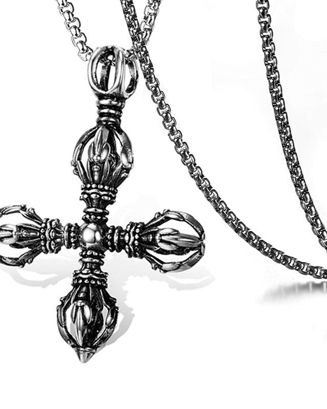 Titanum Steel Protection Necklace, side view (3)