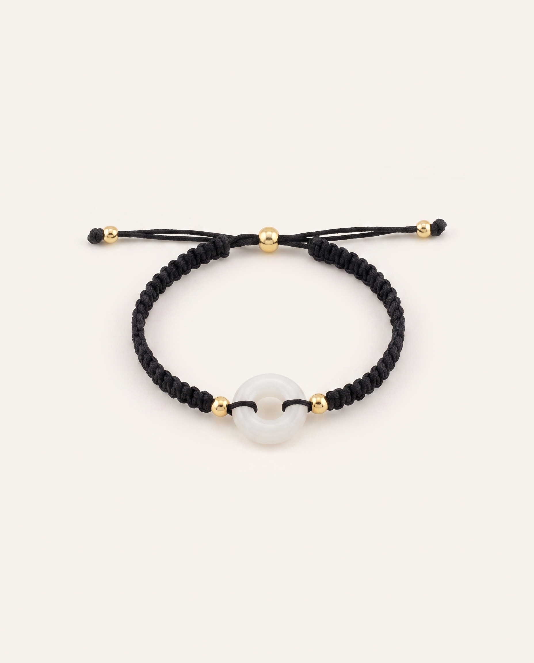 Small Jade Donut Red String studio