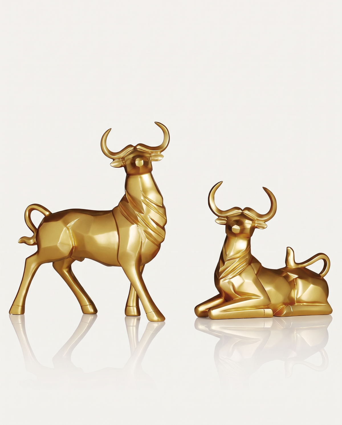 Geometric Ox Figurine