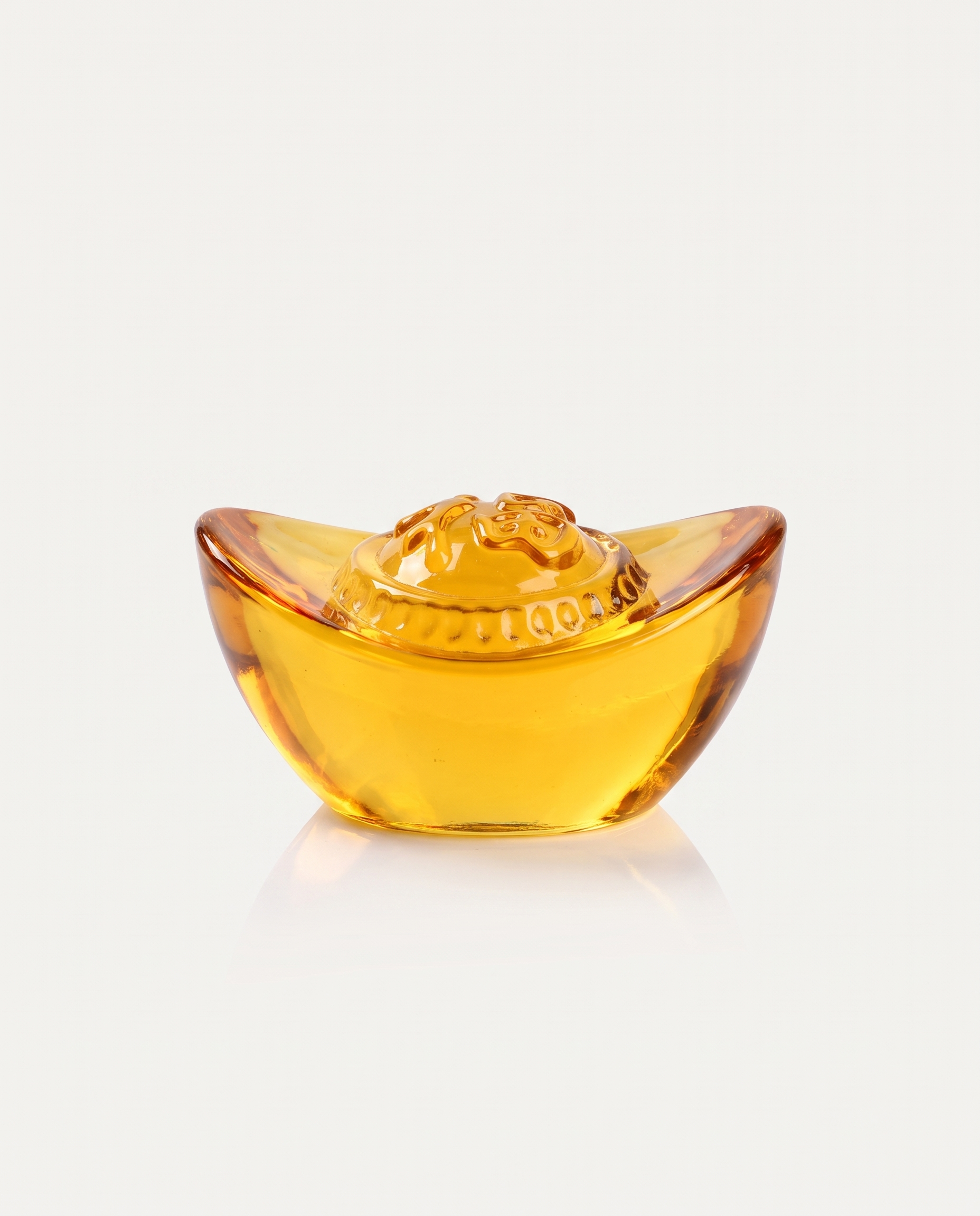 Golden Glass Yuanbao Ingot