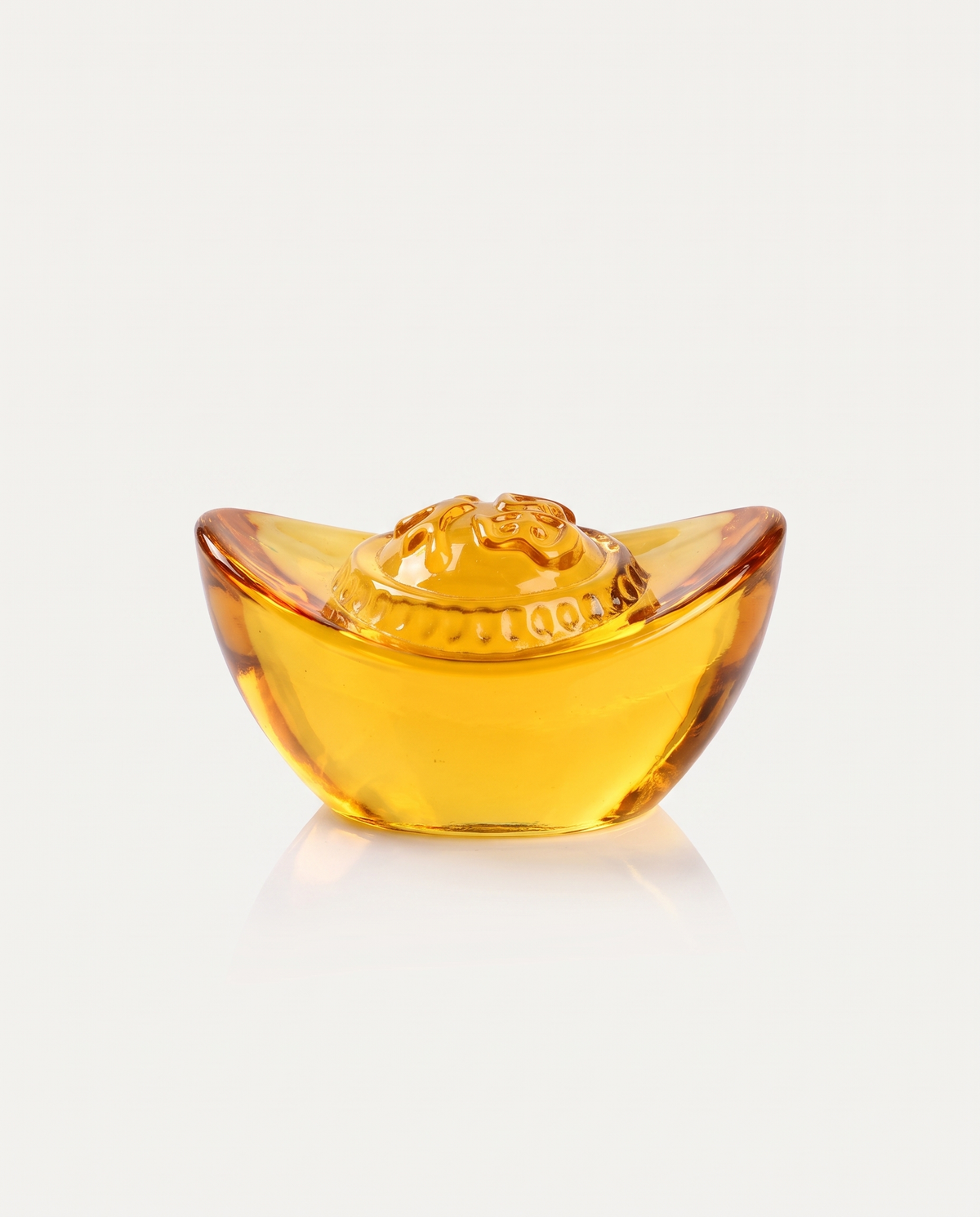 Golden Glass Yuanbao Ingot