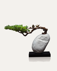 Pine and Stone Zen Sculpture hero