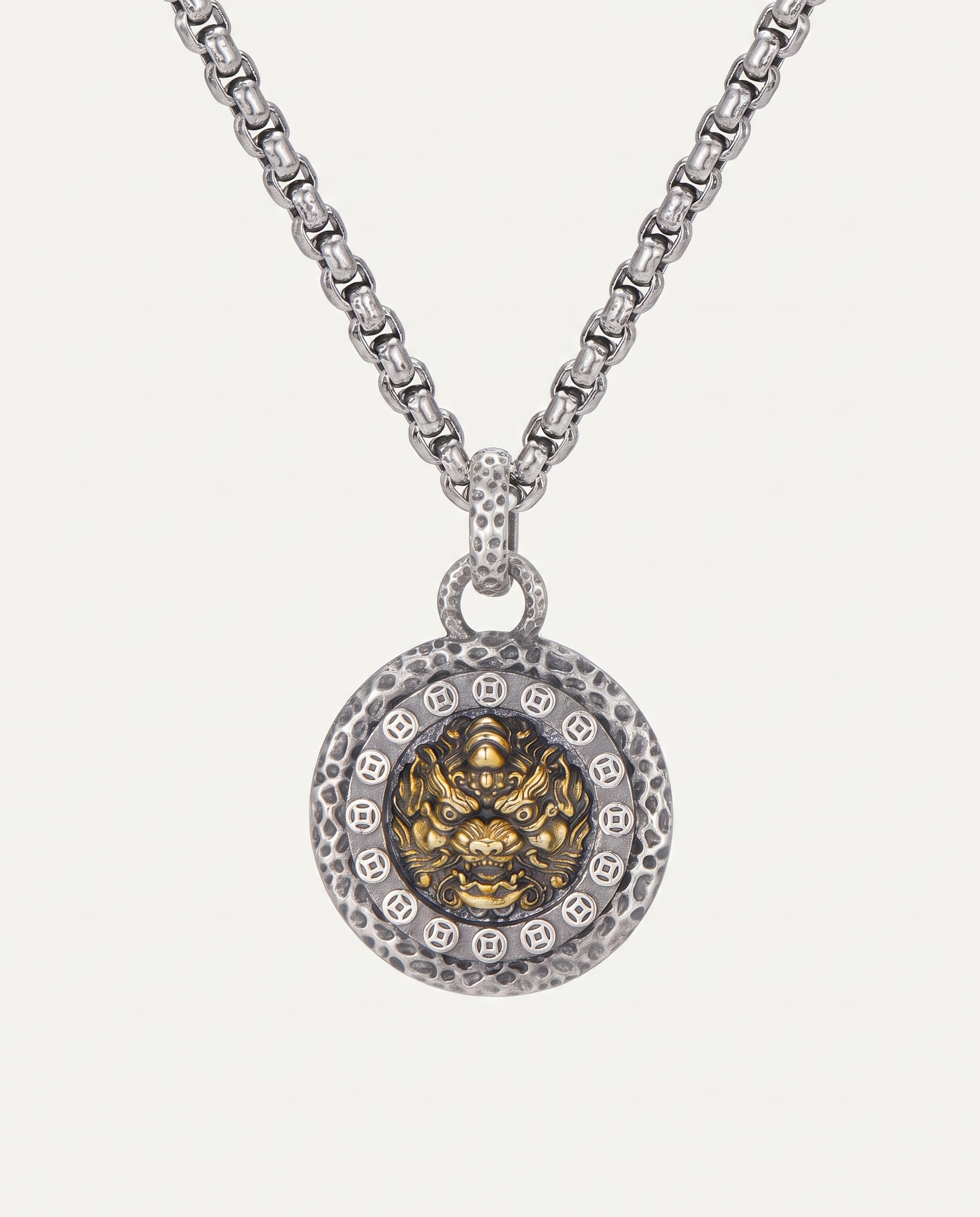 Pixiu titanium steel necklace