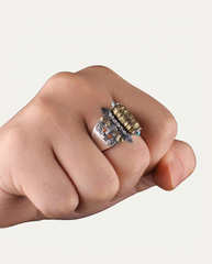 Prayer Wheel Mantra Ring