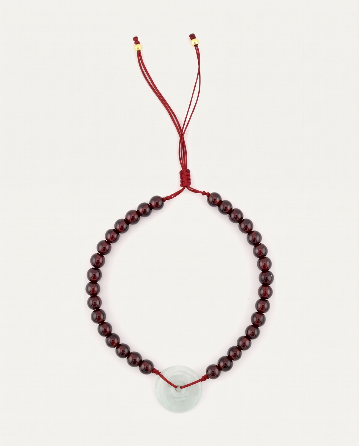 Red Agate & Jade Red String Bracelet