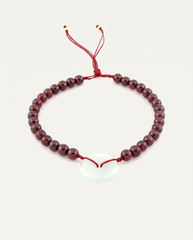 Red Agate & Jade Red String Bracelet photo 2