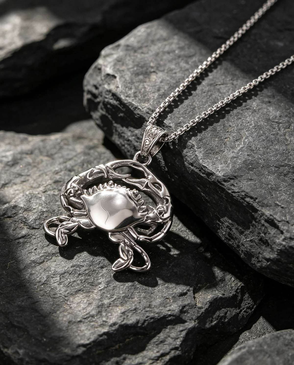 Steel Crab Pendant