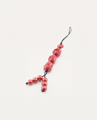 Three Monks Cinnabar Hanging Charm, studio photo