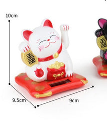 Solar Powered Maneki Neko Lucky Fortune Cat