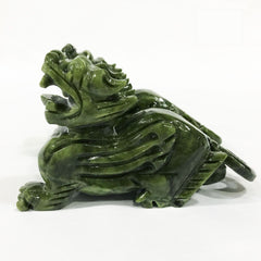 Green Jade Pixiu - Pair
