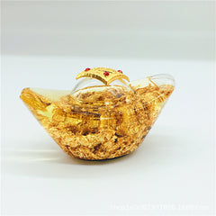 Gold flakes Golden Ingots