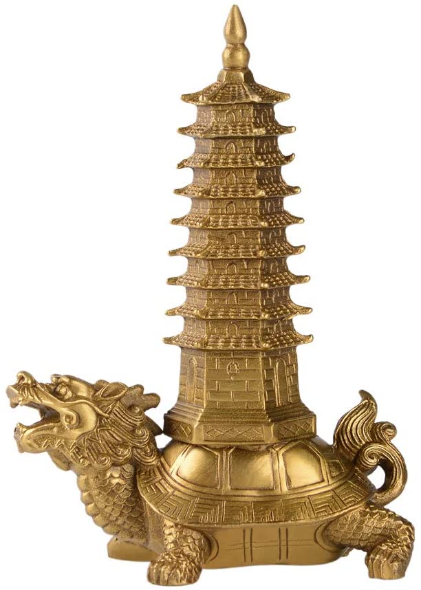 Dragon Turtle with Pagoda Statue, alternate view