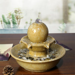 Beige Jade Water Fountain, alternate view