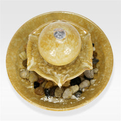 Beige Jade Water Fountain, detail view
