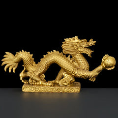 Brass Dragon Statue, alternate view