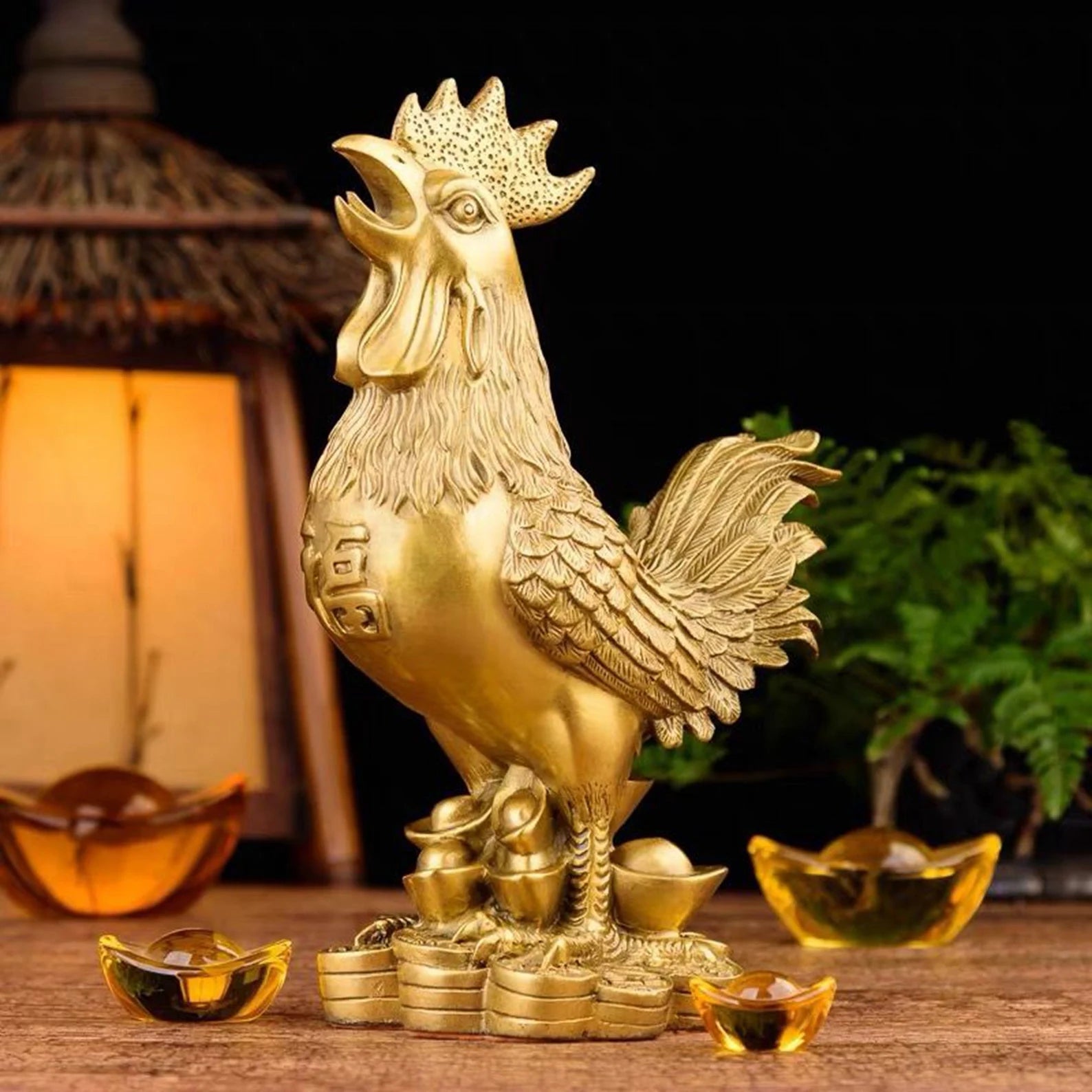 Golden Rooster, back view