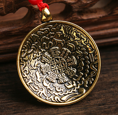 Tibetan Prayer Wheel Charm, side view