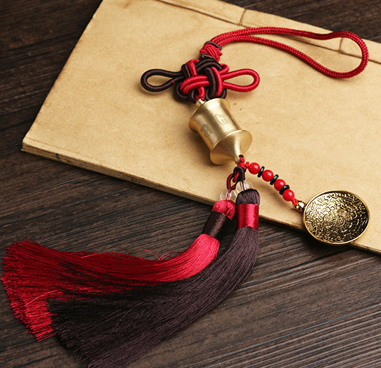 Tibetan Prayer Wheel Charm, alternate view (2)